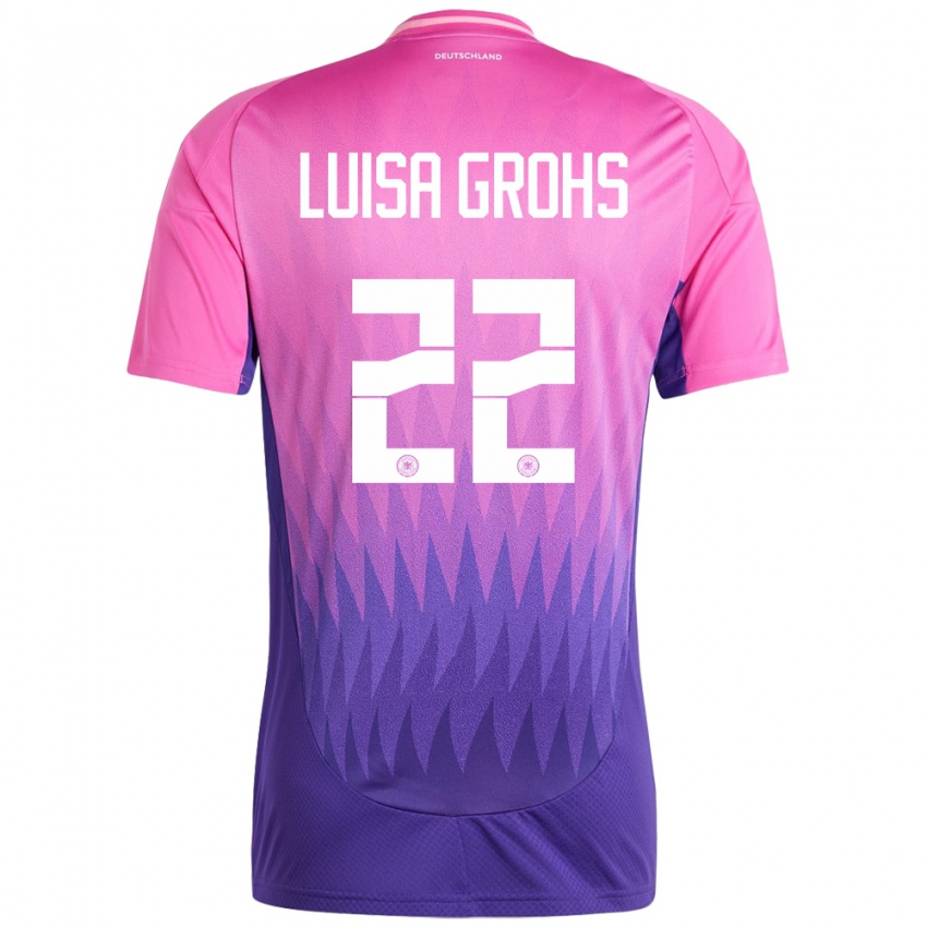 Enfant Maillot Allemagne Maria Luisa Grohs #22 Rose-Mauve Tenues Extérieur 24-26 T-Shirt Suisse