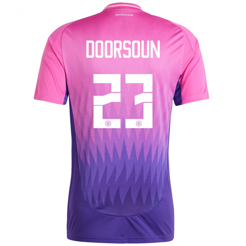 Enfant Maillot Allemagne Sara Doorsoun #23 Rose-Mauve Tenues Extérieur 24-26 T-Shirt Suisse