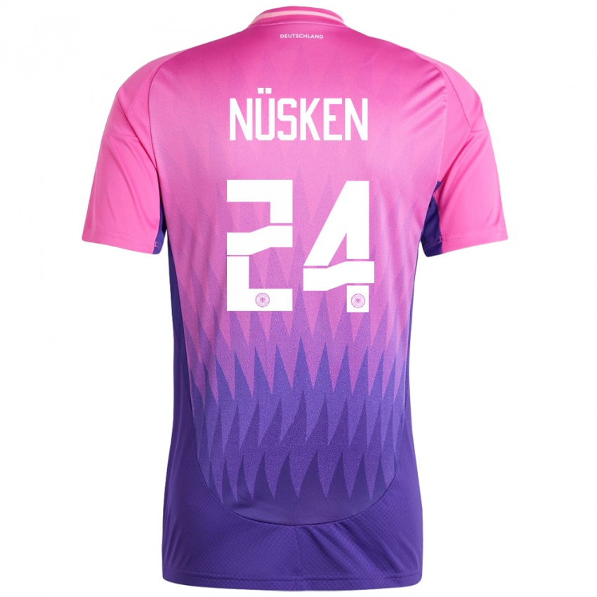 Enfant Maillot Allemagne Sjoeke Nusken #24 Rose-Mauve Tenues Extérieur 24-26 T-Shirt Suisse