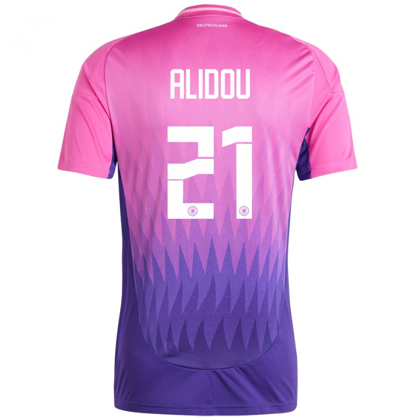 Enfant Maillot Allemagne Faride Alidou #21 Rose-Mauve Tenues Extérieur 24-26 T-Shirt Suisse