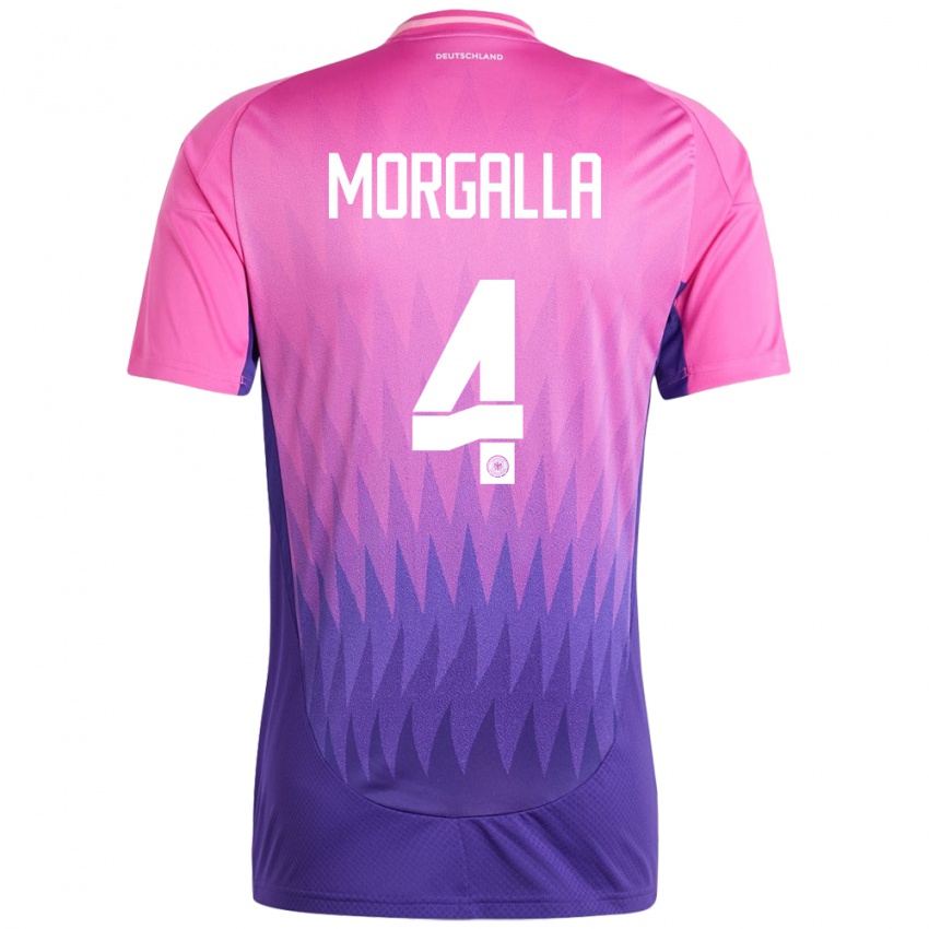 Enfant Maillot Allemagne Leandro Morgalla #4 Rose-Mauve Tenues Extérieur 24-26 T-Shirt Suisse