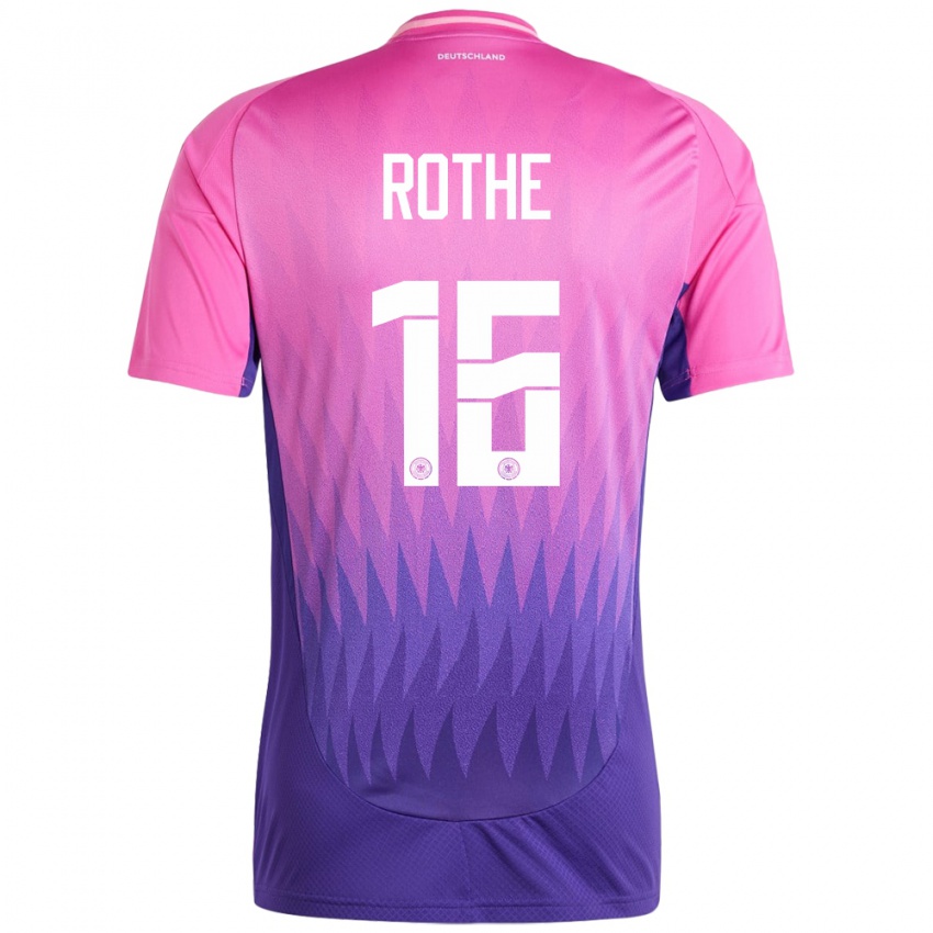 Enfant Maillot Allemagne Tom Rothe #16 Rose-Mauve Tenues Extérieur 24-26 T-Shirt Suisse