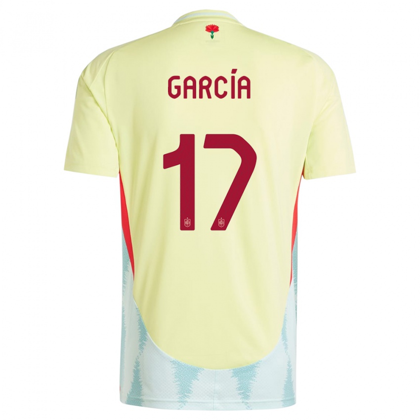 Kinder Spanien Lucia Garcia #17 Gelb Auswärtstrikot Trikot 24-26 T-Shirt Schweiz