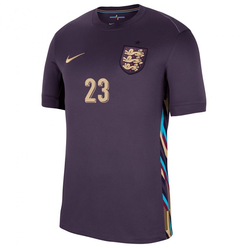 Enfant Maillot Angleterre Dean Henderson #23 Raisins Noirs Tenues Extérieur 24-26 T-Shirt Suisse