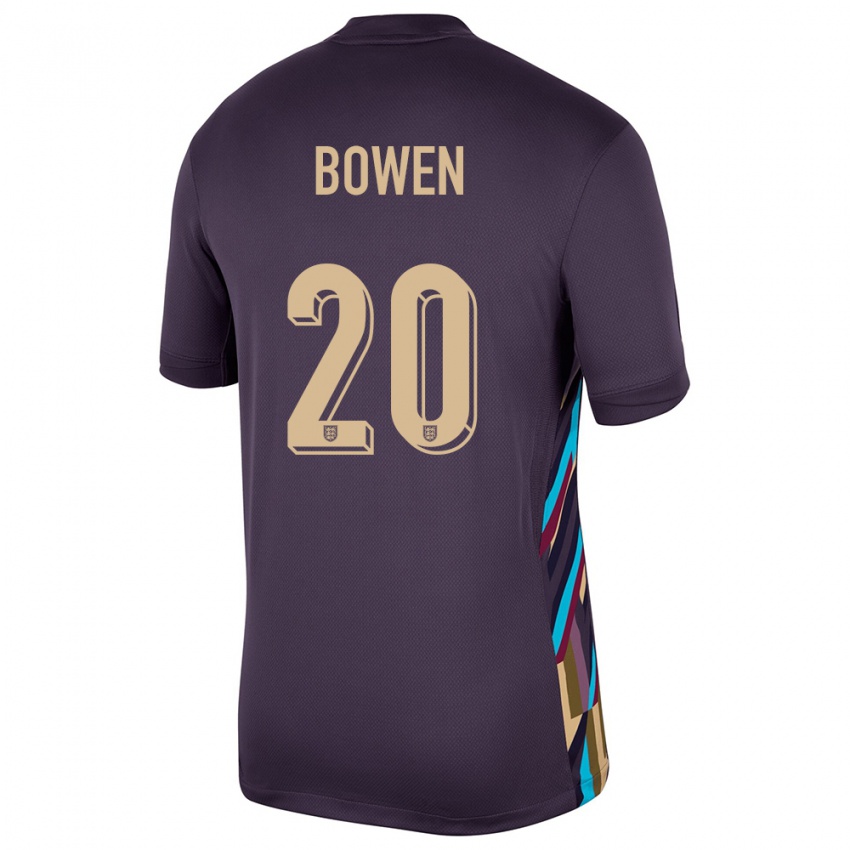 Enfant Maillot Angleterre Jarrod Bowen #20 Raisins Noirs Tenues Extérieur 24-26 T-Shirt Suisse