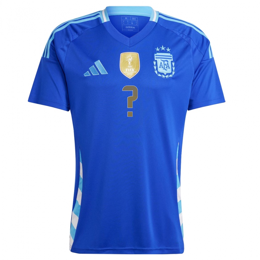 Kinder Argentinien Ihren Namen #0 Blau Auswärtstrikot Trikot 24-26 T-Shirt Schweiz