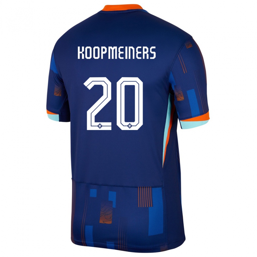 Enfant Maillot Pays-Bas Teun Koopmeiners #20 Bleu Tenues Extérieur 24-26 T-Shirt Suisse