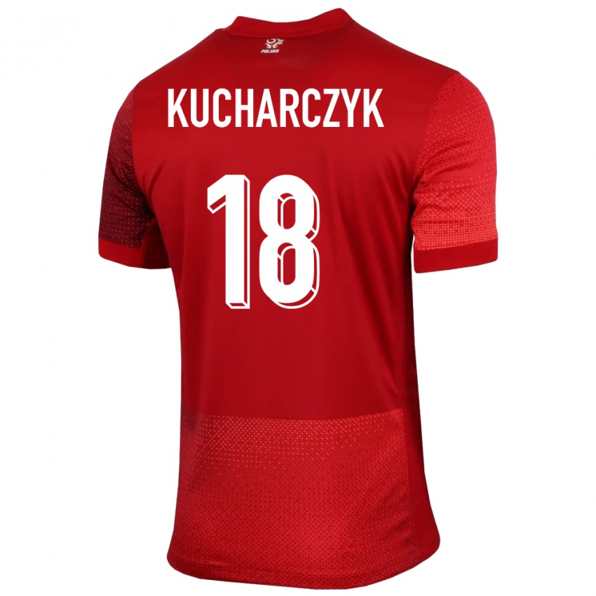 Kinder Polen Filip Kucharczyk #18 Rot Auswärtstrikot Trikot 24-26 T-Shirt Schweiz