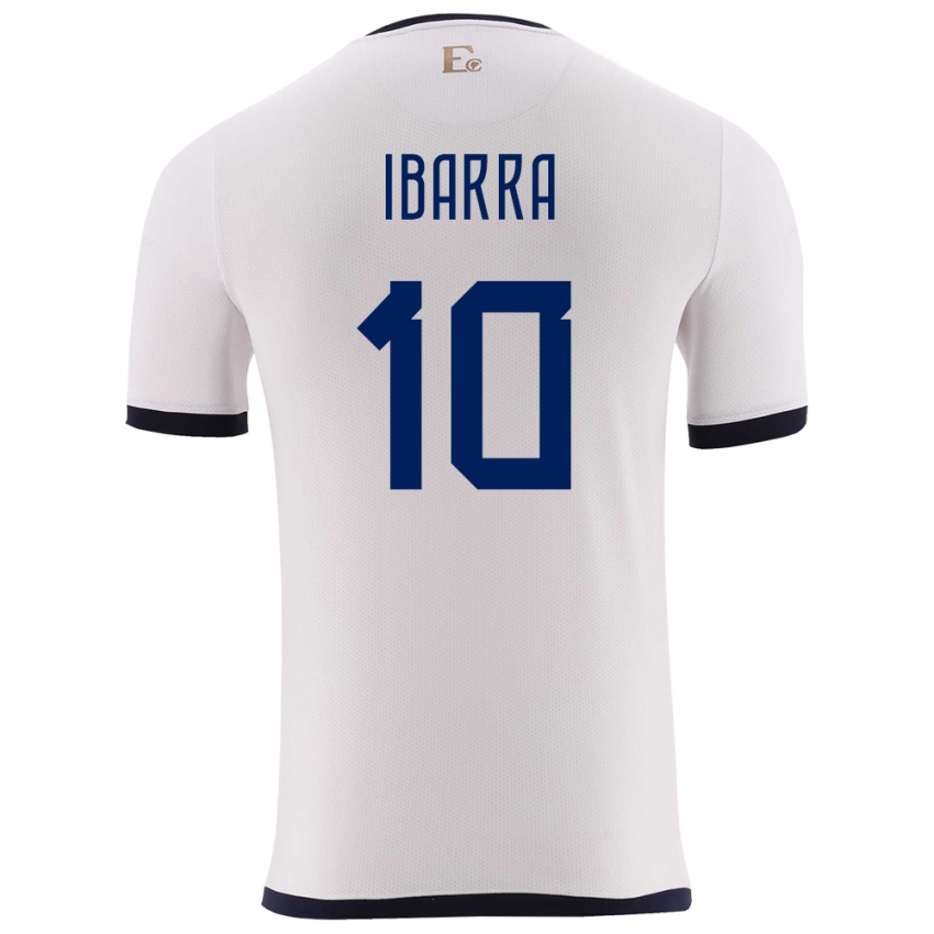 Kinder Ecuador Romario Ibarra #10 Weiß Auswärtstrikot Trikot 24-26 T-Shirt Schweiz