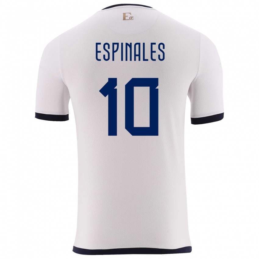 Kinder Ecuador Joselyn Espinales #10 Weiß Auswärtstrikot Trikot 24-26 T-Shirt Schweiz