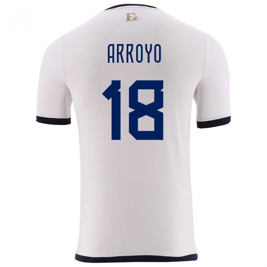 Kinder Ecuador Jean Arroyo #18 Weiß Auswärtstrikot Trikot 24-26 T-Shirt Schweiz