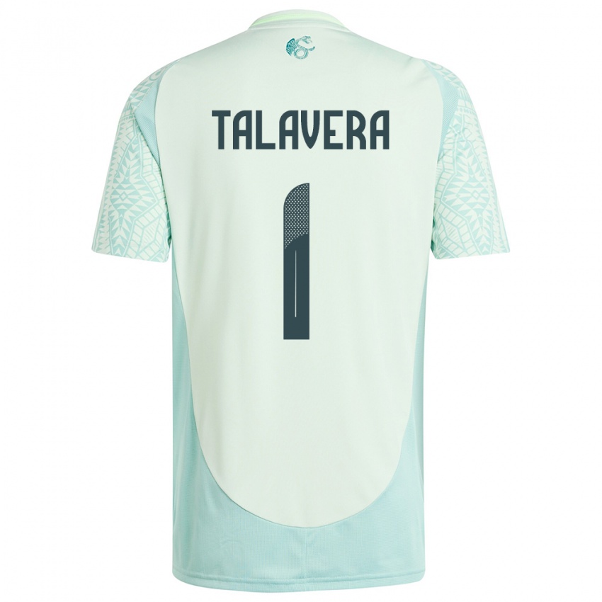 Kinder Mexiko Alfredo Talavera #1 Leinengrün Auswärtstrikot Trikot 24-26 T-Shirt Schweiz