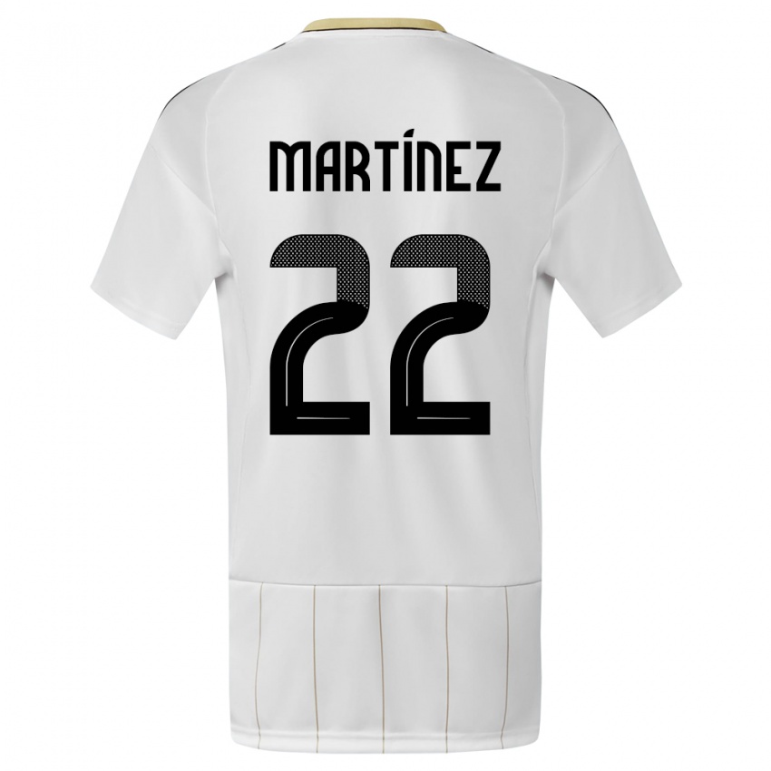 Kinder Costa Rica Carlos Martinez #22 Weiß Auswärtstrikot Trikot 24-26 T-Shirt Schweiz