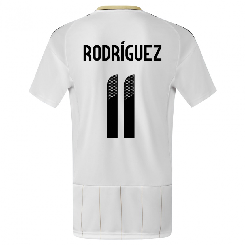 Kinder Costa Rica Raquel Rodriguez #11 Weiß Auswärtstrikot Trikot 24-26 T-Shirt Schweiz