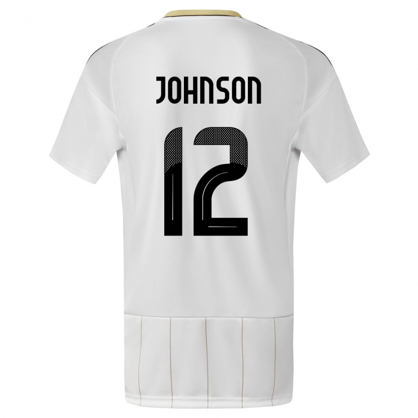 Kinder Costa Rica Shawn Johnson #12 Weiß Auswärtstrikot Trikot 24-26 T-Shirt Schweiz