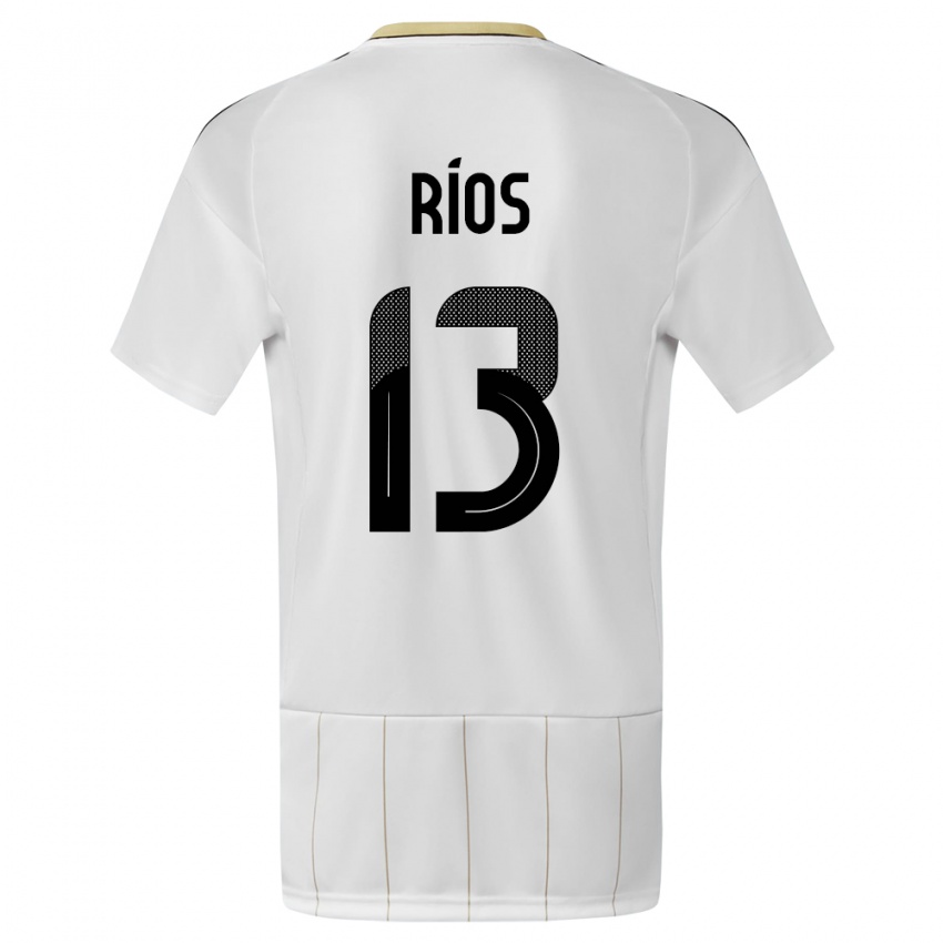 Kinder Costa Rica Keral Rios #13 Weiß Auswärtstrikot Trikot 24-26 T-Shirt Schweiz