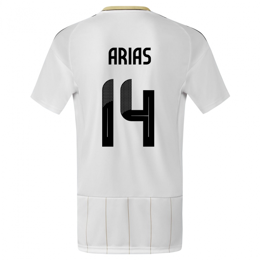 Kinder Costa Rica Timothy Arias #14 Weiß Auswärtstrikot Trikot 24-26 T-Shirt Schweiz