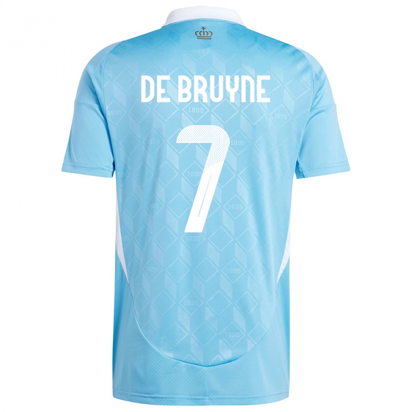 Kinder Belgien Kevin De Bruyne #7 Blau Auswärtstrikot Trikot 24-26 T-Shirt Schweiz
