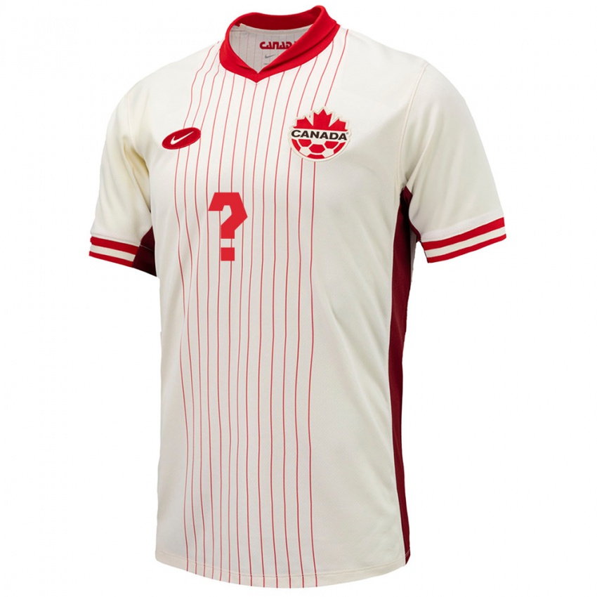 Enfant Maillot Canada Hugo Tavares #0 Blanc Tenues Extérieur 24-26 T-Shirt Suisse