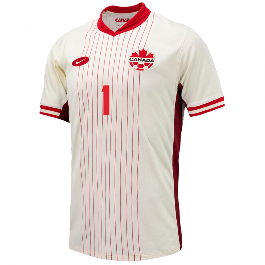 Enfant Maillot Canada Ben Alexander #1 Blanc Tenues Extérieur 24-26 T-Shirt Suisse