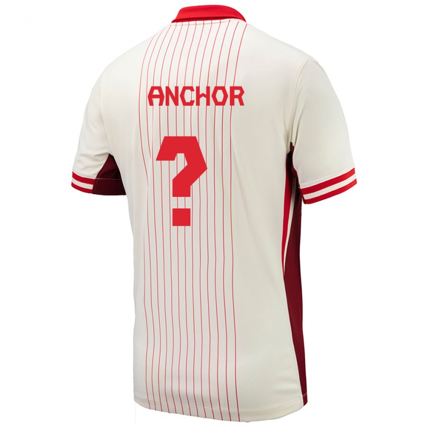 Enfant Maillot Canada Max Anchor #0 Blanc Tenues Extérieur 24-26 T-Shirt Suisse