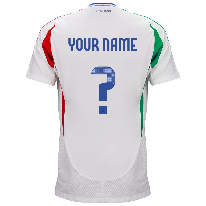 Kinder Italien Ihren Namen #0 Weiß Auswärtstrikot Trikot 24-26 T-Shirt Schweiz