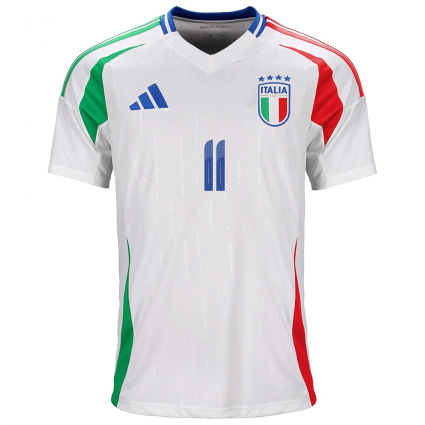 Kinder Italien Lorenzo Anghelè #11 Weiß Auswärtstrikot Trikot 24-26 T-Shirt Schweiz