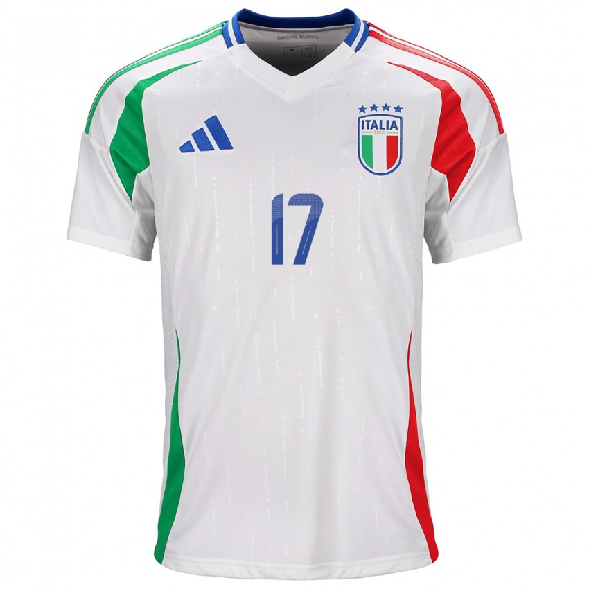 Kinder Italien Aaron Ciammaglichella #17 Weiß Auswärtstrikot Trikot 24-26 T-Shirt Schweiz