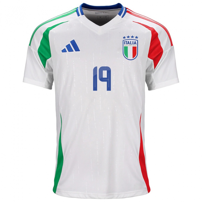 Kinder Italien Martina Lenzini #19 Weiß Auswärtstrikot Trikot 24-26 T-Shirt Schweiz