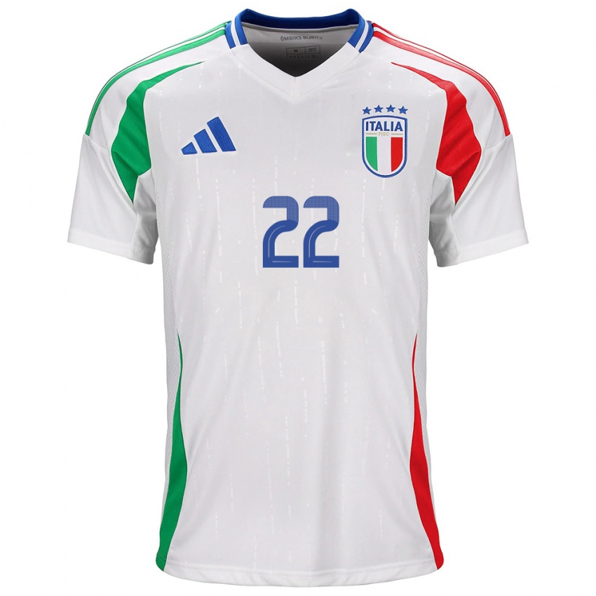 Kinder Italien Francesca Durante #22 Weiß Auswärtstrikot Trikot 24-26 T-Shirt Schweiz