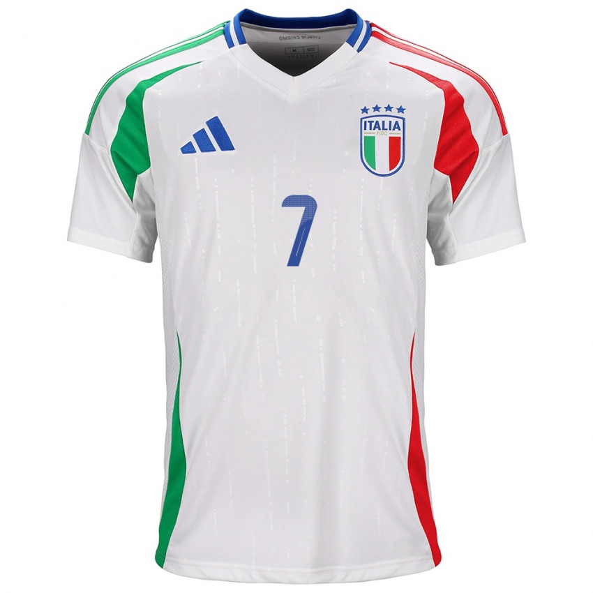 Kinder Italien Alphadjo Cissè #7 Weiß Auswärtstrikot Trikot 24-26 T-Shirt Schweiz