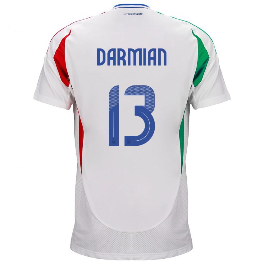 Kinder Italien Matteo Darmian #13 Weiß Auswärtstrikot Trikot 24-26 T-Shirt Schweiz