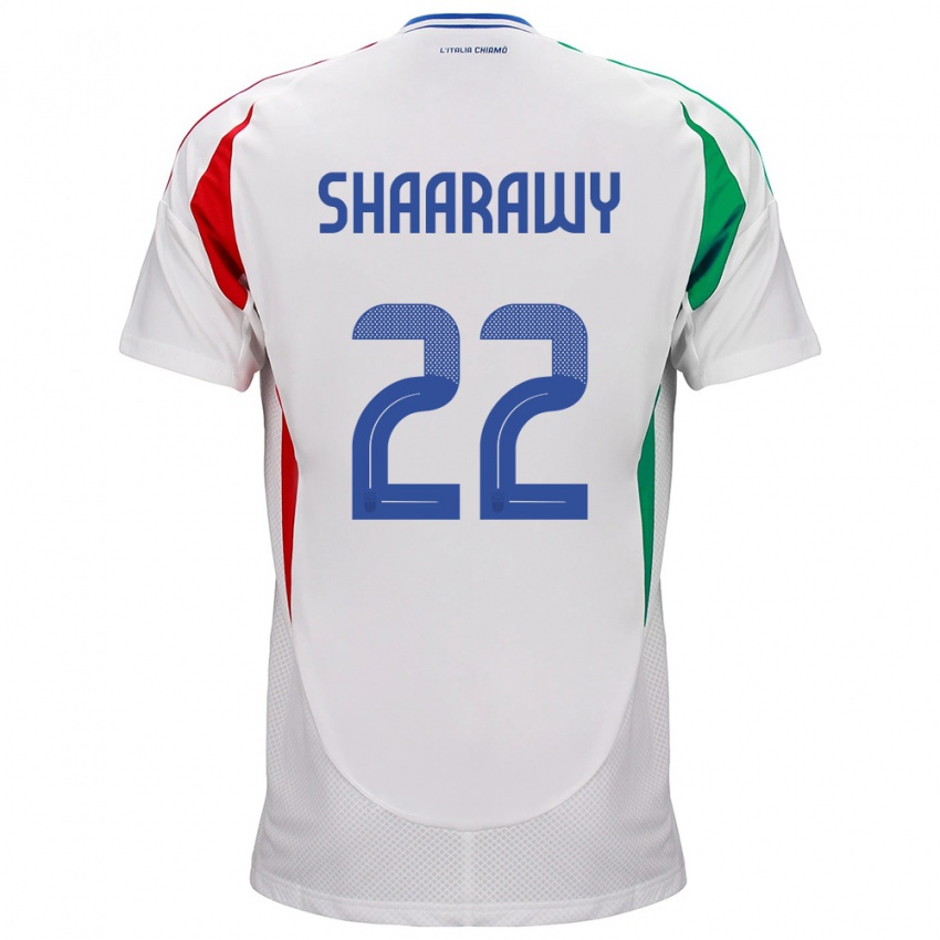 Kinder Italien Stephan El Shaarawy #22 Weiß Auswärtstrikot Trikot 24-26 T-Shirt Schweiz