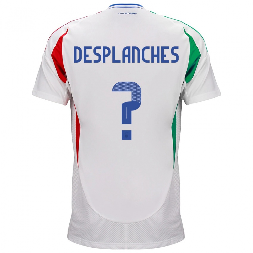 Kinder Italien Sebastiano Desplanches #0 Weiß Auswärtstrikot Trikot 24-26 T-Shirt Schweiz