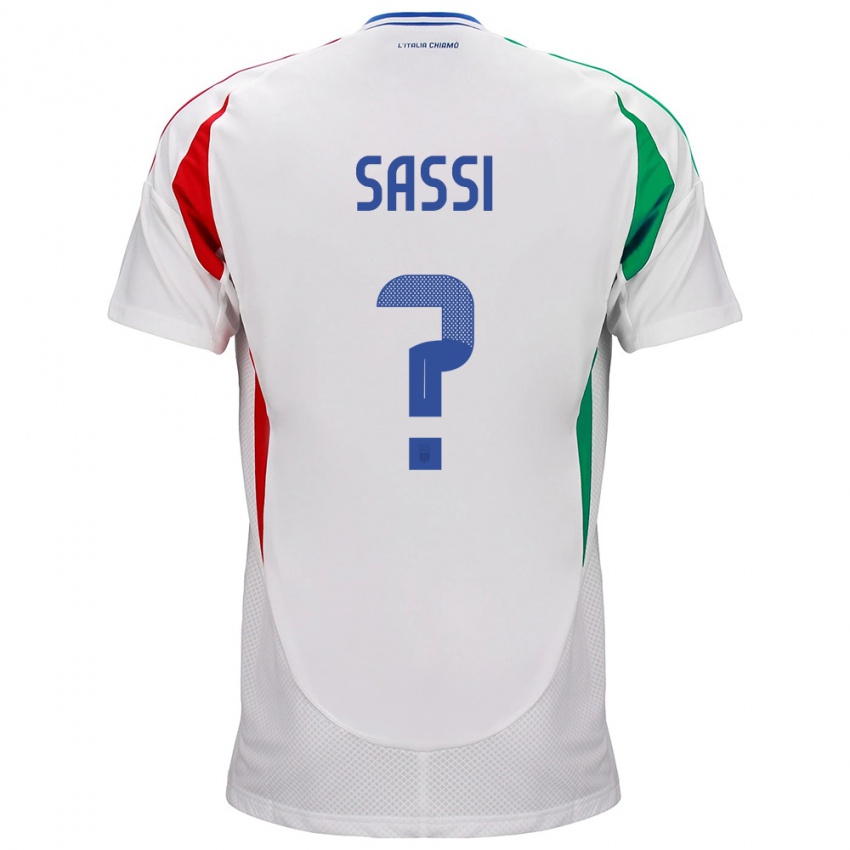 Kinder Italien Jacopo Sassi #0 Weiß Auswärtstrikot Trikot 24-26 T-Shirt Schweiz