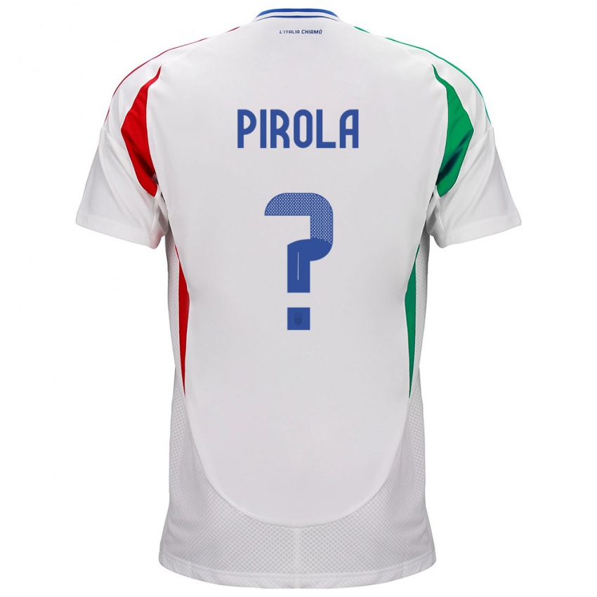 Kinder Italien Lorenzo Pirola #0 Weiß Auswärtstrikot Trikot 24-26 T-Shirt Schweiz