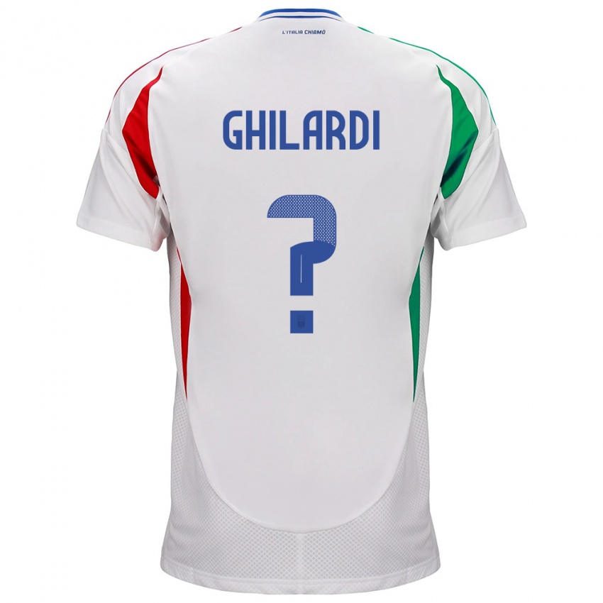 Kinder Italien Daniele Ghilardi #0 Weiß Auswärtstrikot Trikot 24-26 T-Shirt Schweiz