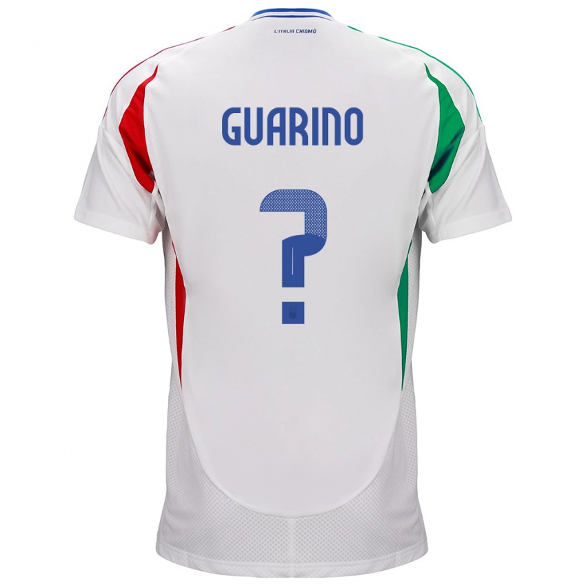 Kinder Italien Gabriele Guarino #0 Weiß Auswärtstrikot Trikot 24-26 T-Shirt Schweiz