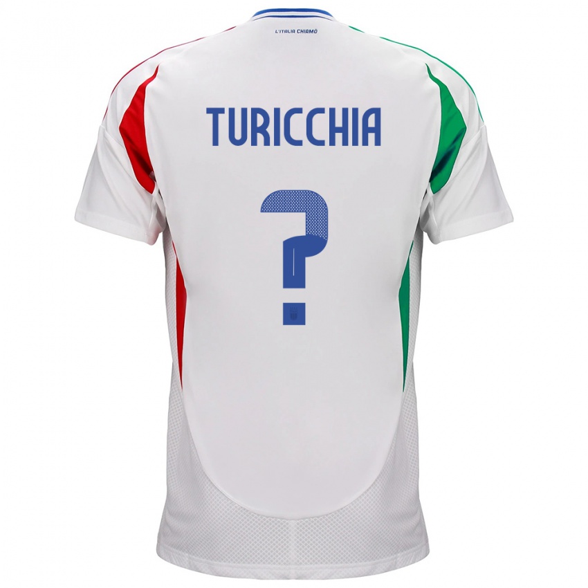 Kinder Italien Riccardo Turicchia #0 Weiß Auswärtstrikot Trikot 24-26 T-Shirt Schweiz