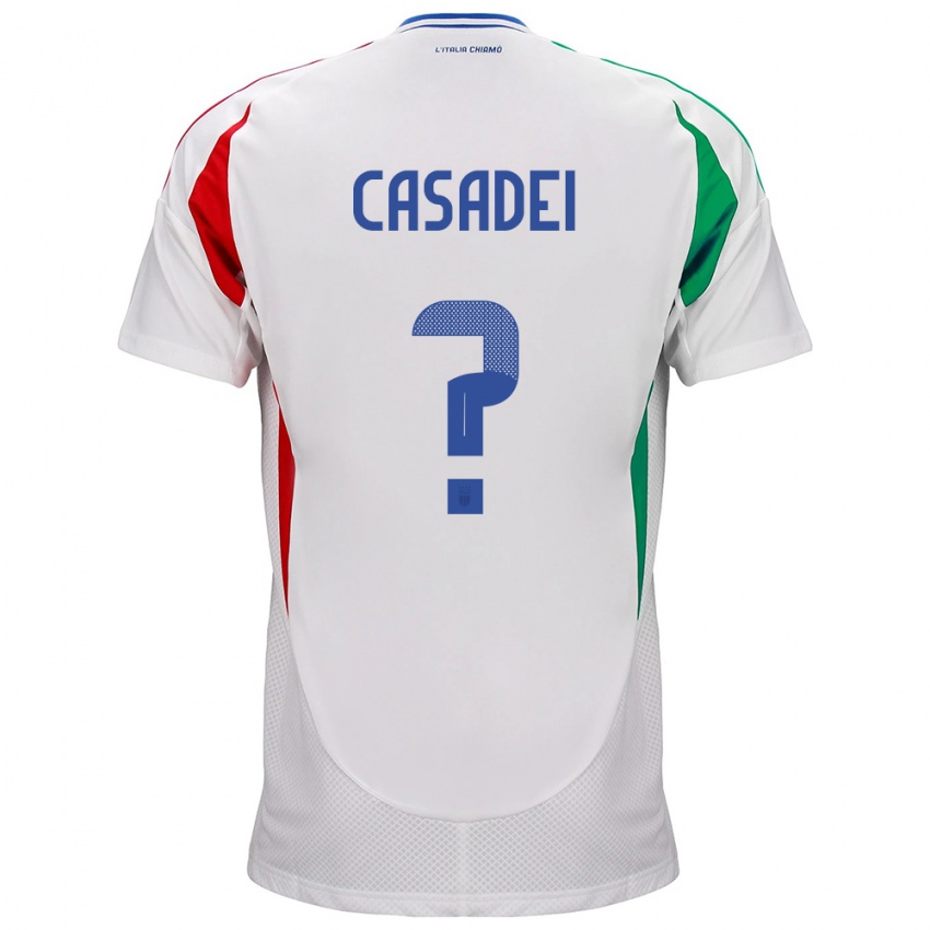 Kinder Italien Cesare Casadei #0 Weiß Auswärtstrikot Trikot 24-26 T-Shirt Schweiz