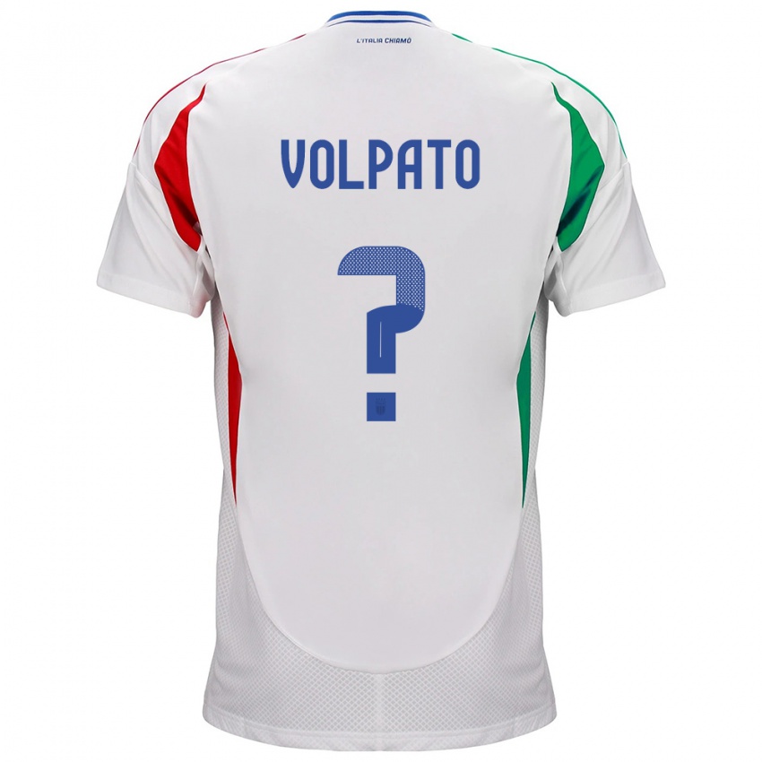 Kinder Italien Cristian Volpato #0 Weiß Auswärtstrikot Trikot 24-26 T-Shirt Schweiz