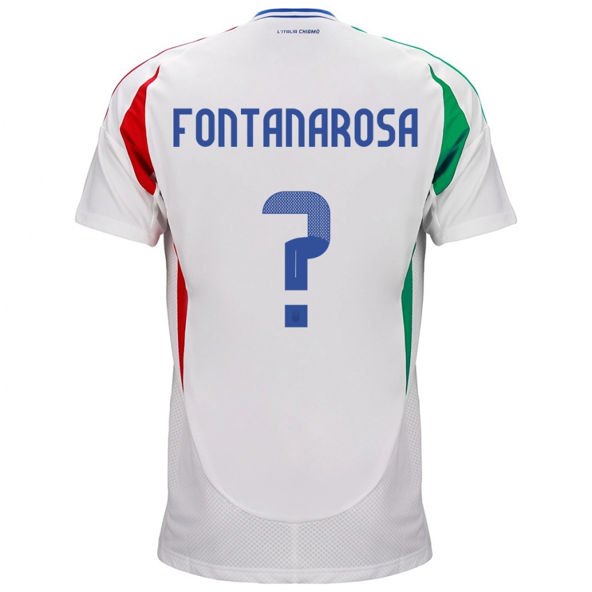 Kinder Italien Alessandro Fontanarosa #0 Weiß Auswärtstrikot Trikot 24-26 T-Shirt Schweiz