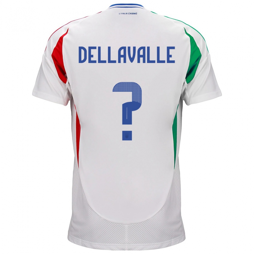 Kinder Italien Alessandro Dellavalle #0 Weiß Auswärtstrikot Trikot 24-26 T-Shirt Schweiz