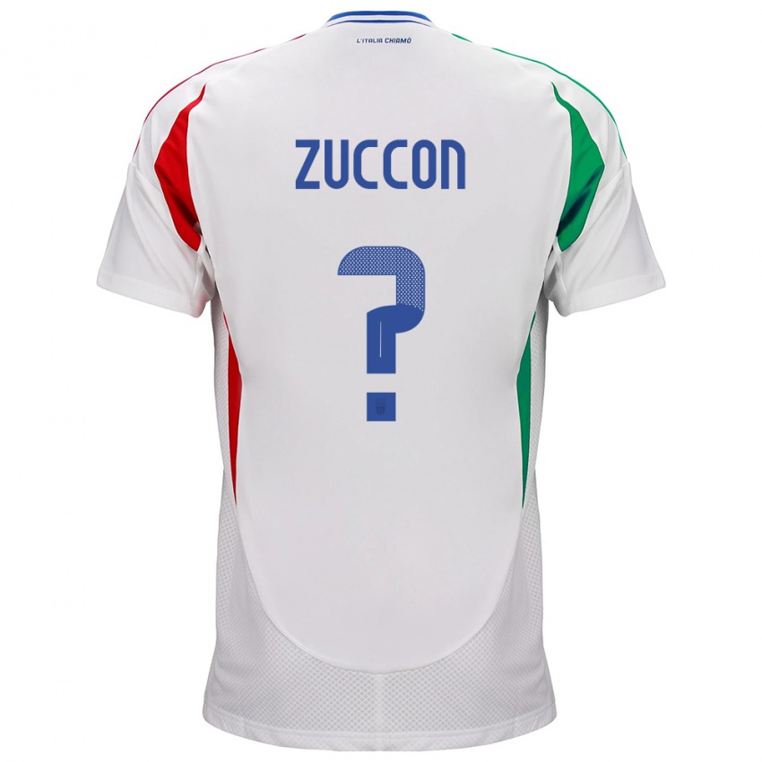 Kinder Italien Federico Zuccon #0 Weiß Auswärtstrikot Trikot 24-26 T-Shirt Schweiz