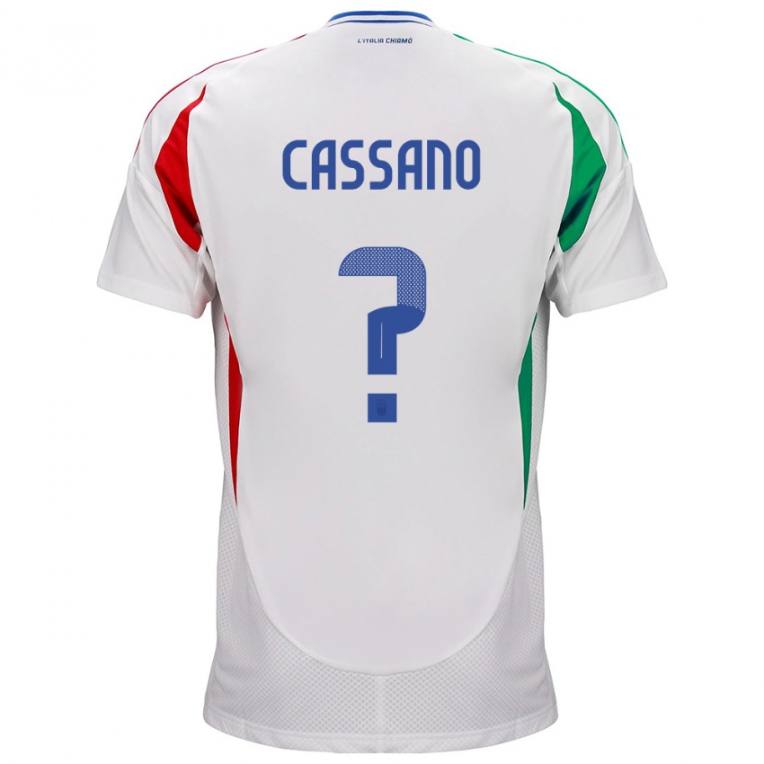 Kinder Italien Claudio Cassano #0 Weiß Auswärtstrikot Trikot 24-26 T-Shirt Schweiz