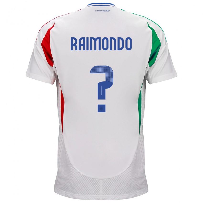 Kinder Italien Antonio Raimondo #0 Weiß Auswärtstrikot Trikot 24-26 T-Shirt Schweiz