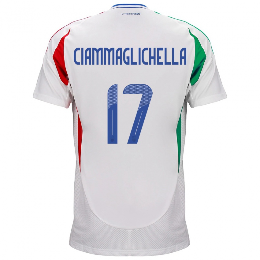 Kinder Italien Aaron Ciammaglichella #17 Weiß Auswärtstrikot Trikot 24-26 T-Shirt Schweiz