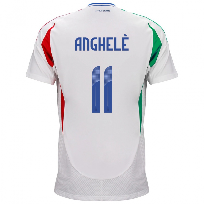 Kinder Italien Lorenzo Anghelè #11 Weiß Auswärtstrikot Trikot 24-26 T-Shirt Schweiz