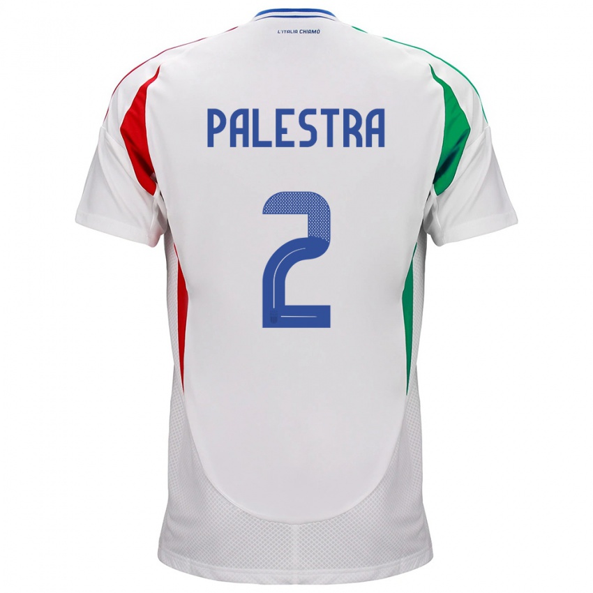 Kinder Italien Marco Palestra #2 Weiß Auswärtstrikot Trikot 24-26 T-Shirt Schweiz