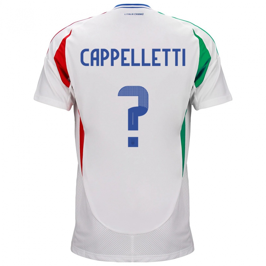 Kinder Italien Mattia Cappelletti #0 Weiß Auswärtstrikot Trikot 24-26 T-Shirt Schweiz